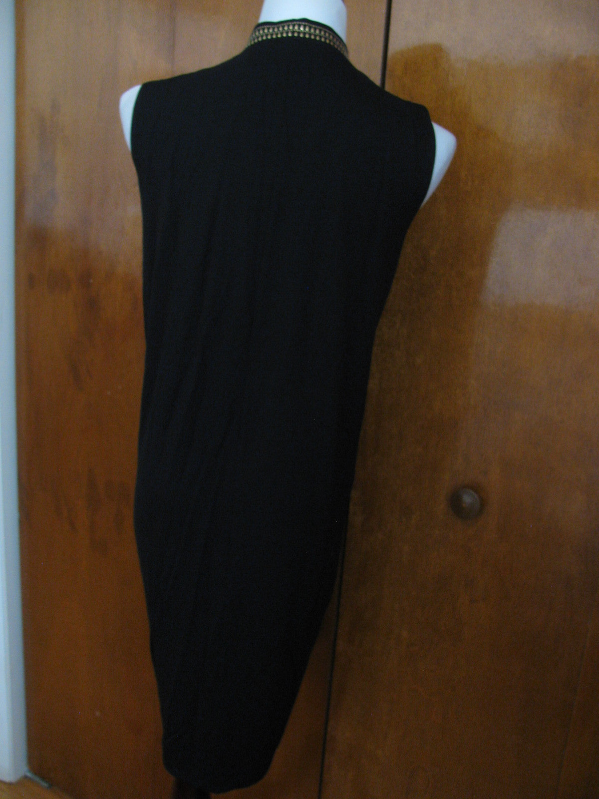 Rachel Roy women's stylish detailed black lined dress Xlarge New