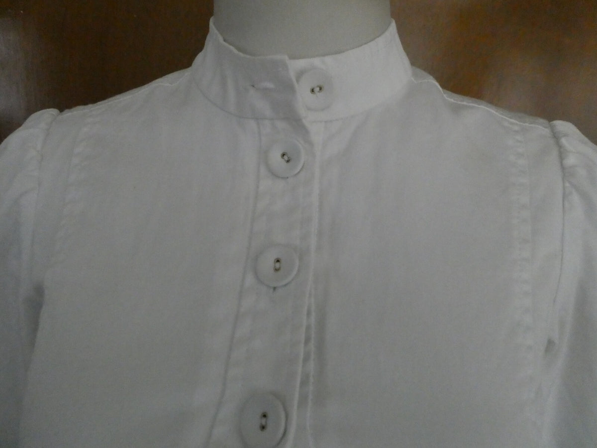 French Connection Women’s White Button-Down Cotton Lined Jacket Blazer Size 2