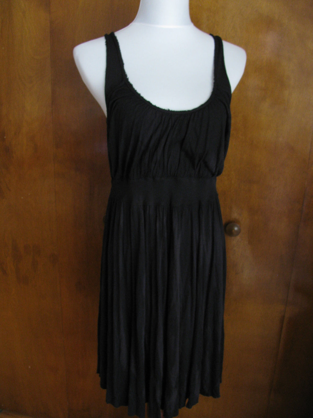 Free People women's washed black fabric back panel dress size Medium New