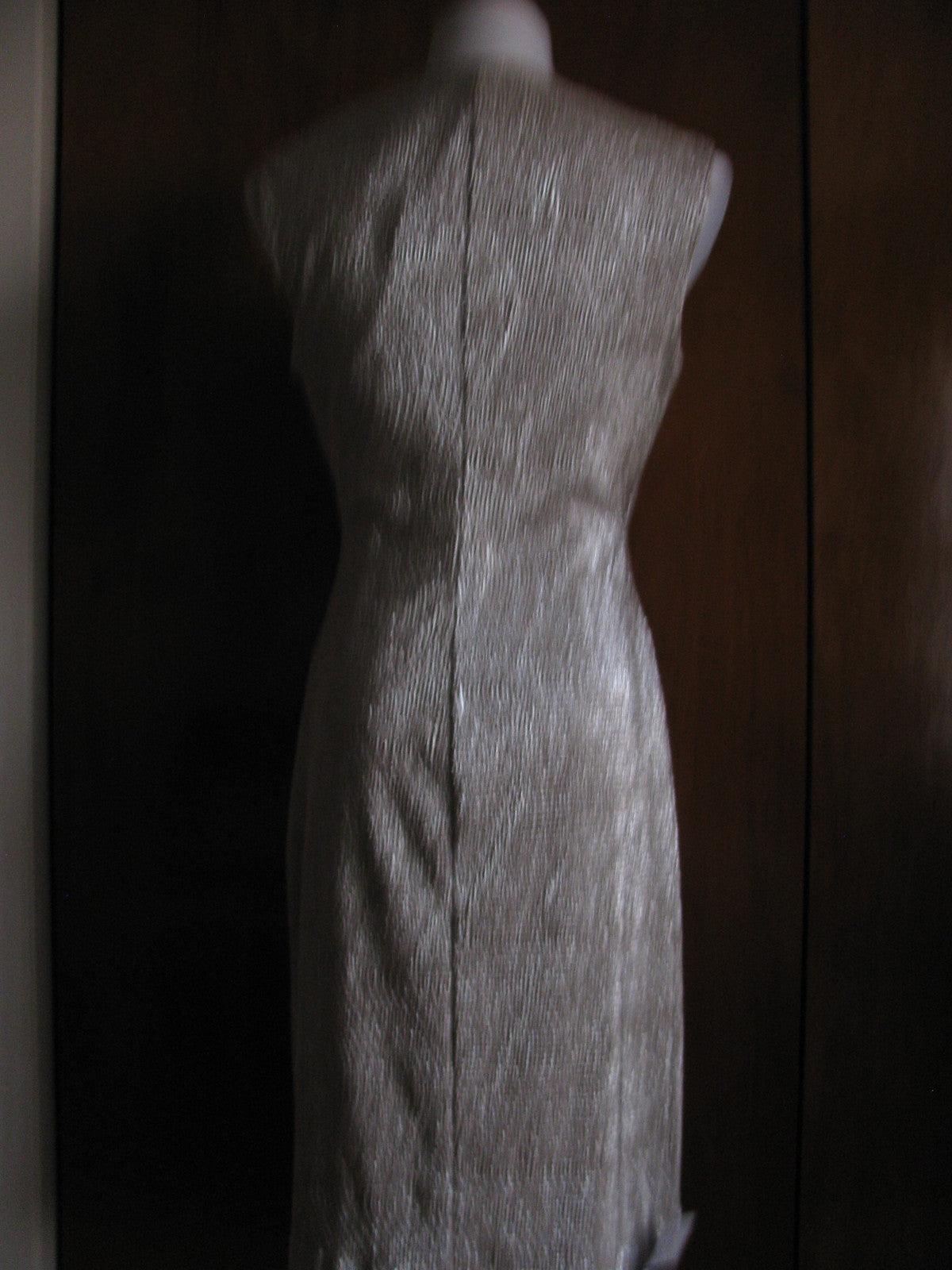 Ralph Lauren Women's White Gold Lined Evening Dress
