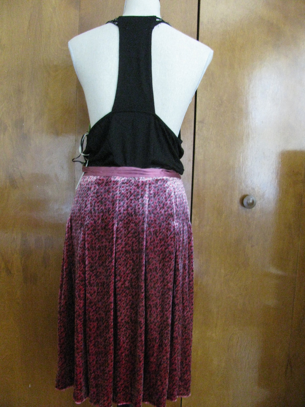 French Connection women's soft viscose silk multicolored  skirt 10 New