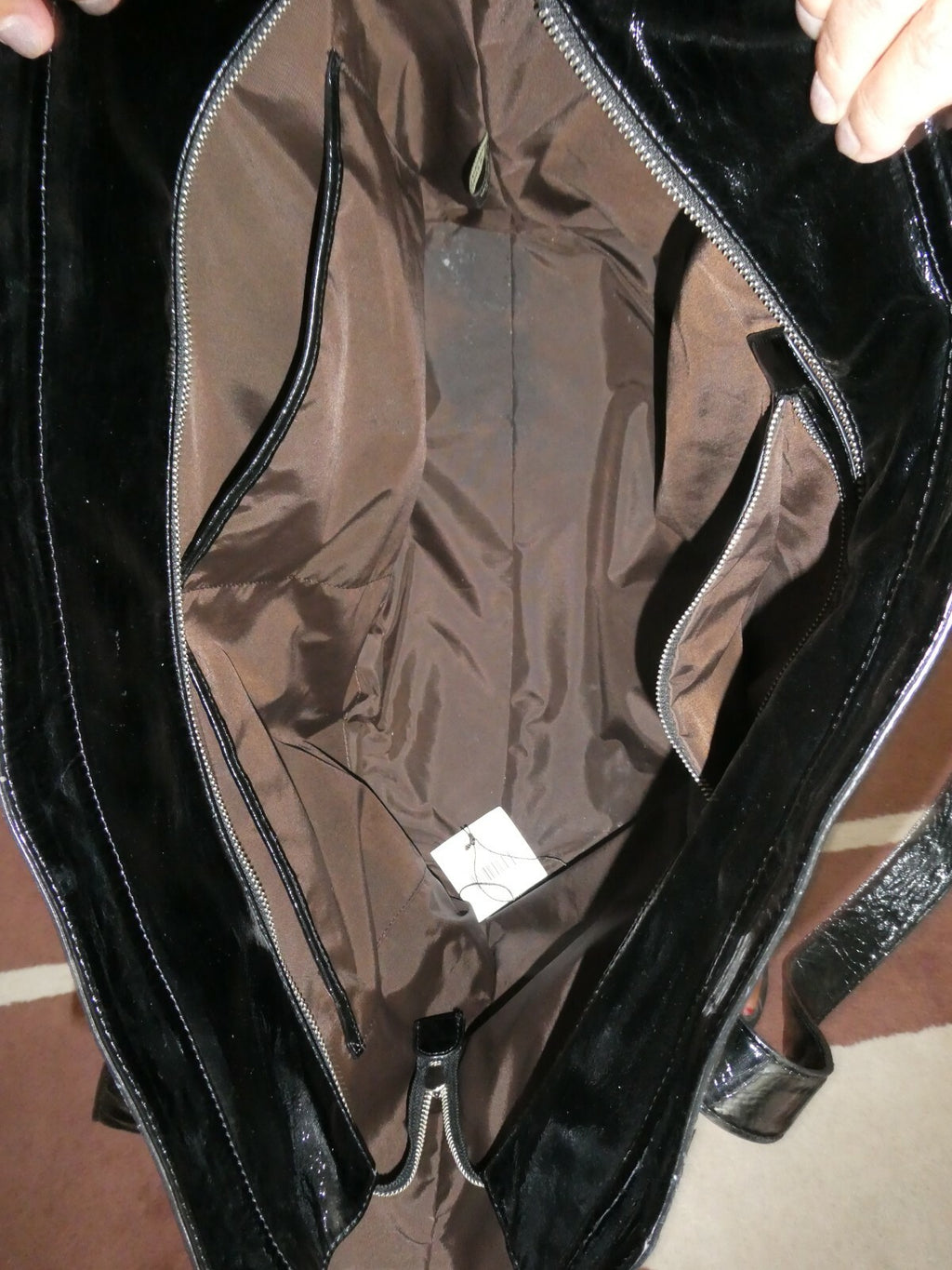 Kooba Women's Black Luggage Patent Leather Large Bag from Bloomingdales