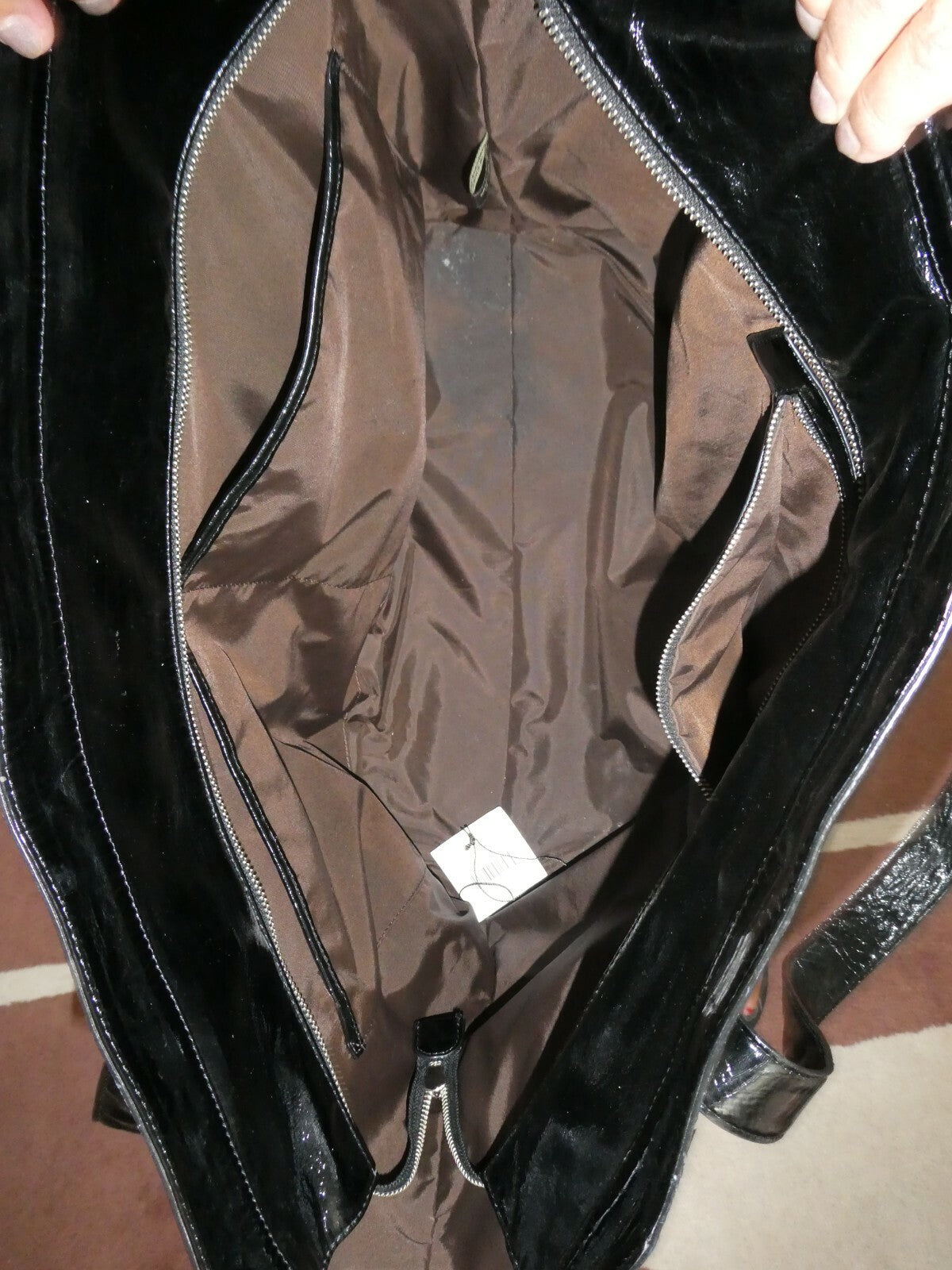 Kooba Women's Black Luggage Patent Leather Large Bag from Bloomingdales