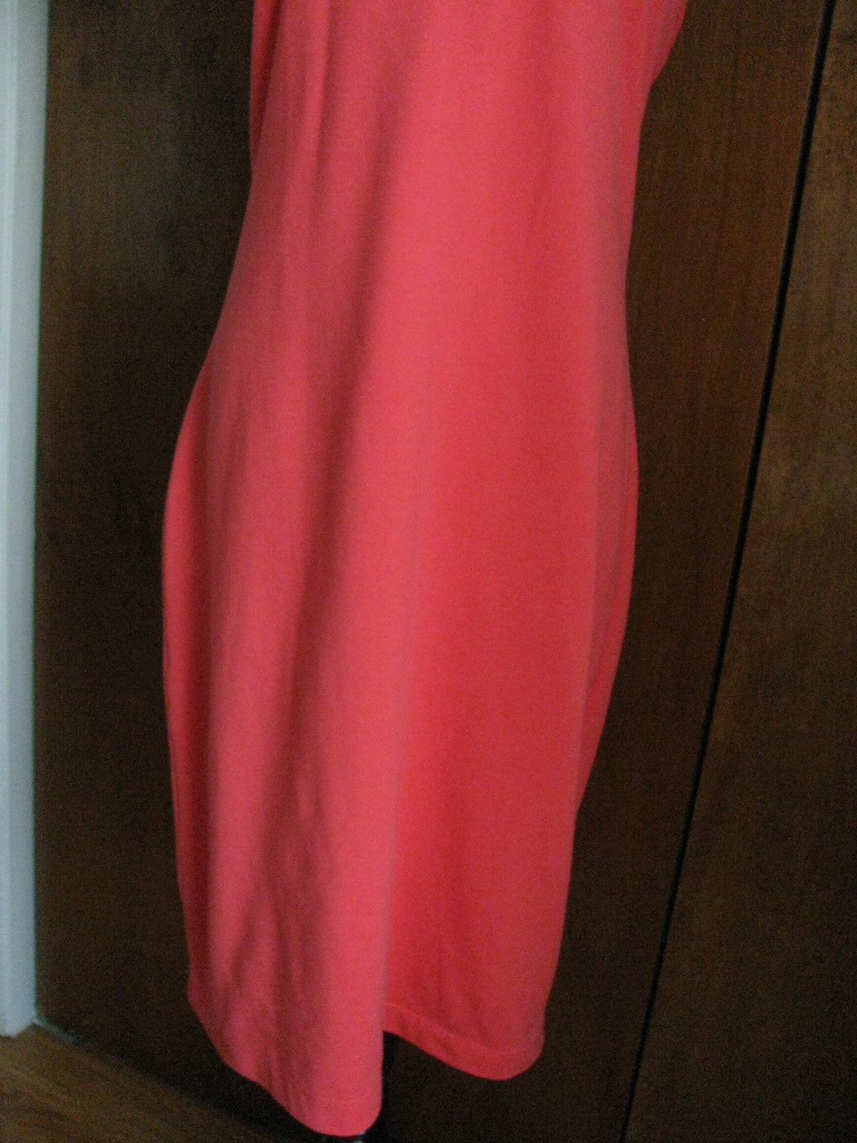 Lacoste women's red cotton halter dress US12/Euro44 NWT 