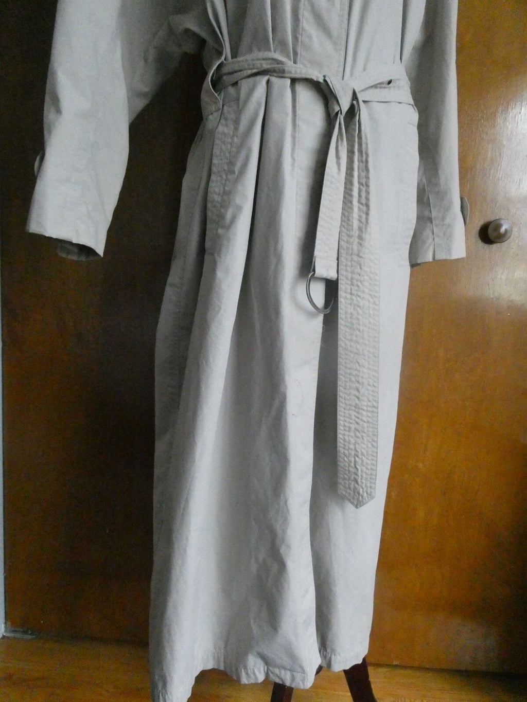 Misty Harbor Women’s Beige Long Trench Coat VTG Size 14