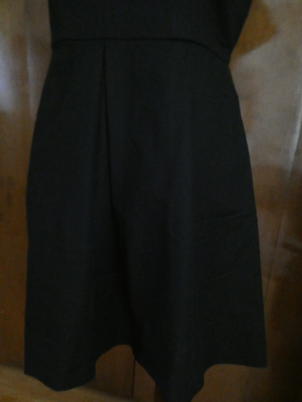 Gap women's black pleated cotton dress size 10