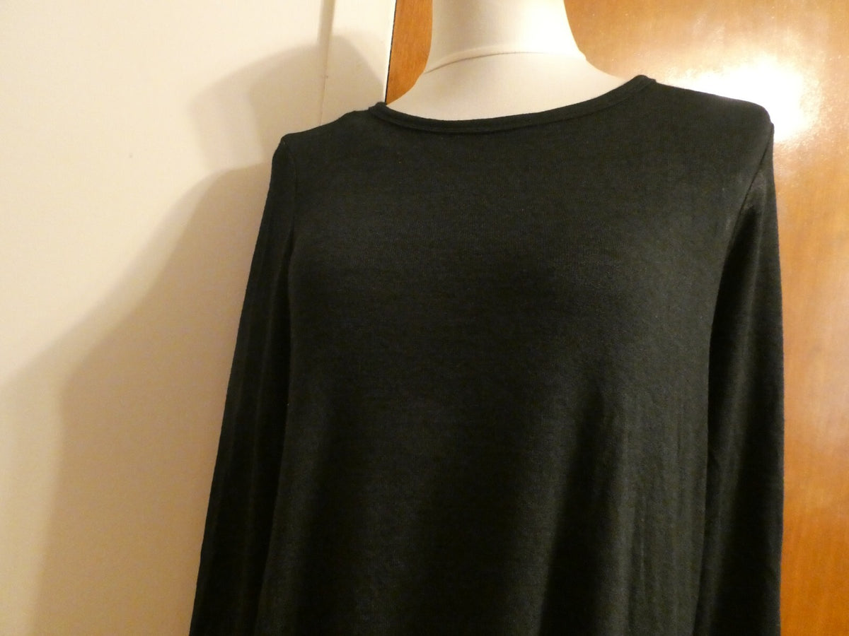 Gap Women's Black Long Sleeves A-Line Dress Size Medium