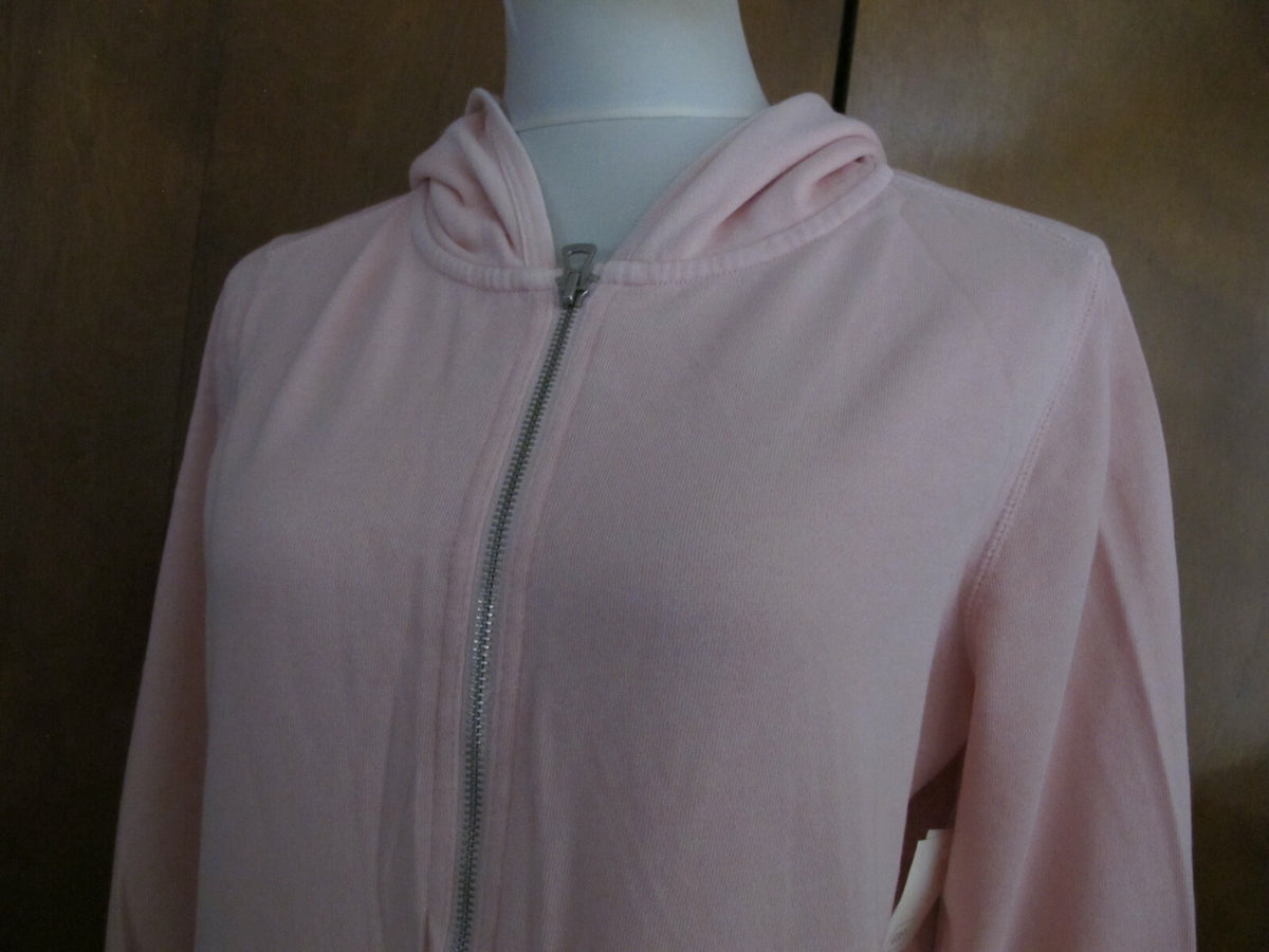 Gap Women's Light Pink Cotton Blend Hooded Pullover Sweater Large