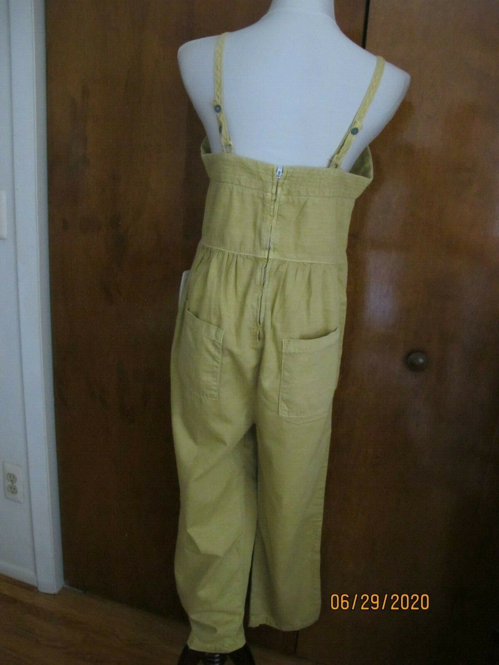 Anthropologie Gold Green Women’s Summer Jumpsuit 