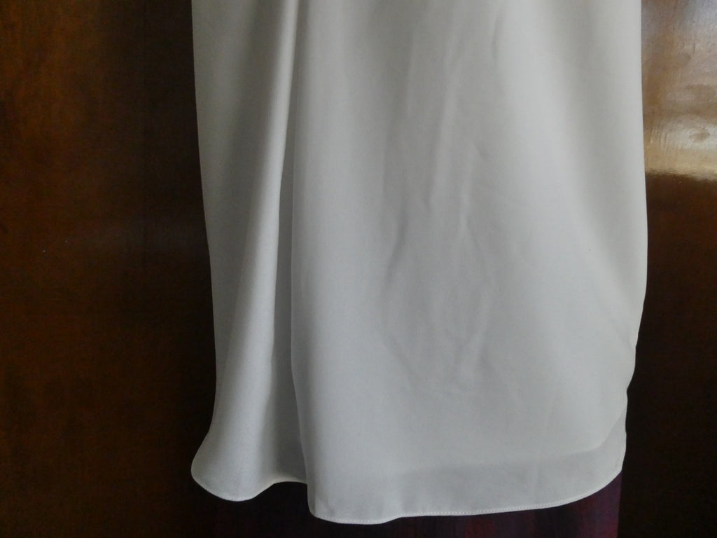 Polo Ralph Lauren Women Cami Top Small White Lined Racerback Triacetate Blend