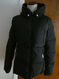 DKNY Women’s Black Lightweight Duck Down Coat with Hood Mid-length Medium