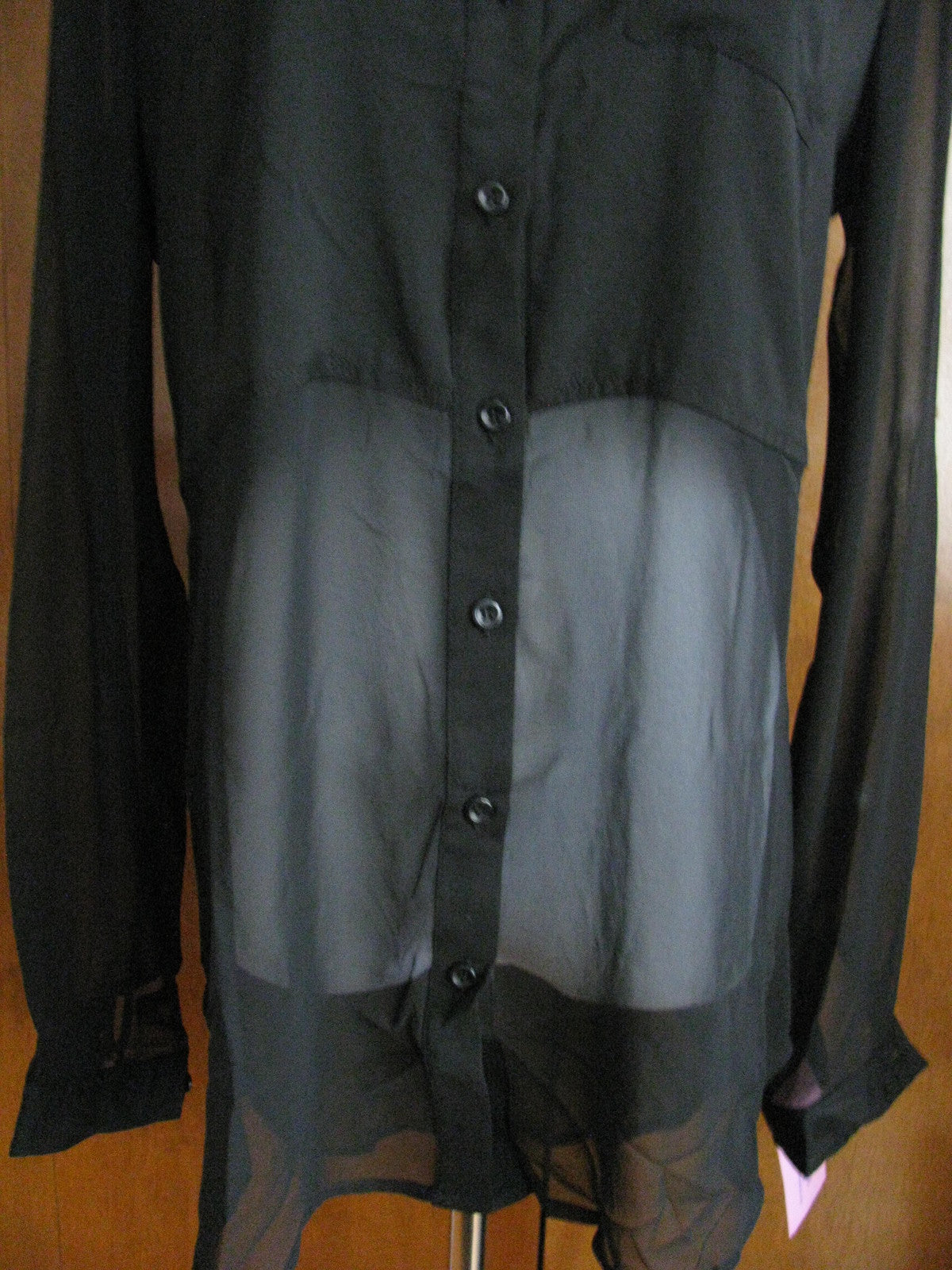Free People women's black evening  detailed have lined mesh top size xsmall  NWT