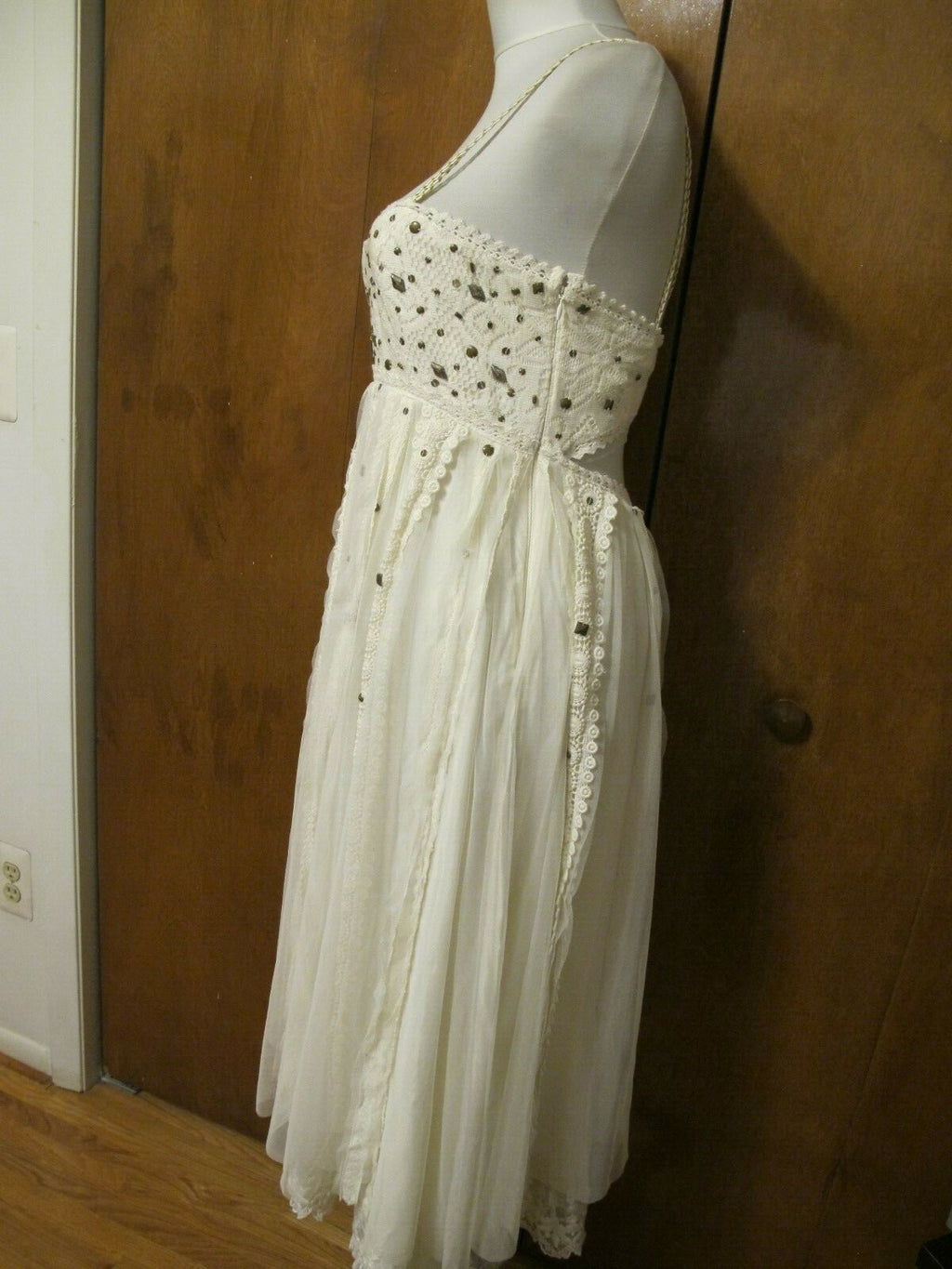 Free People women’s ivory Lace Party Dress New