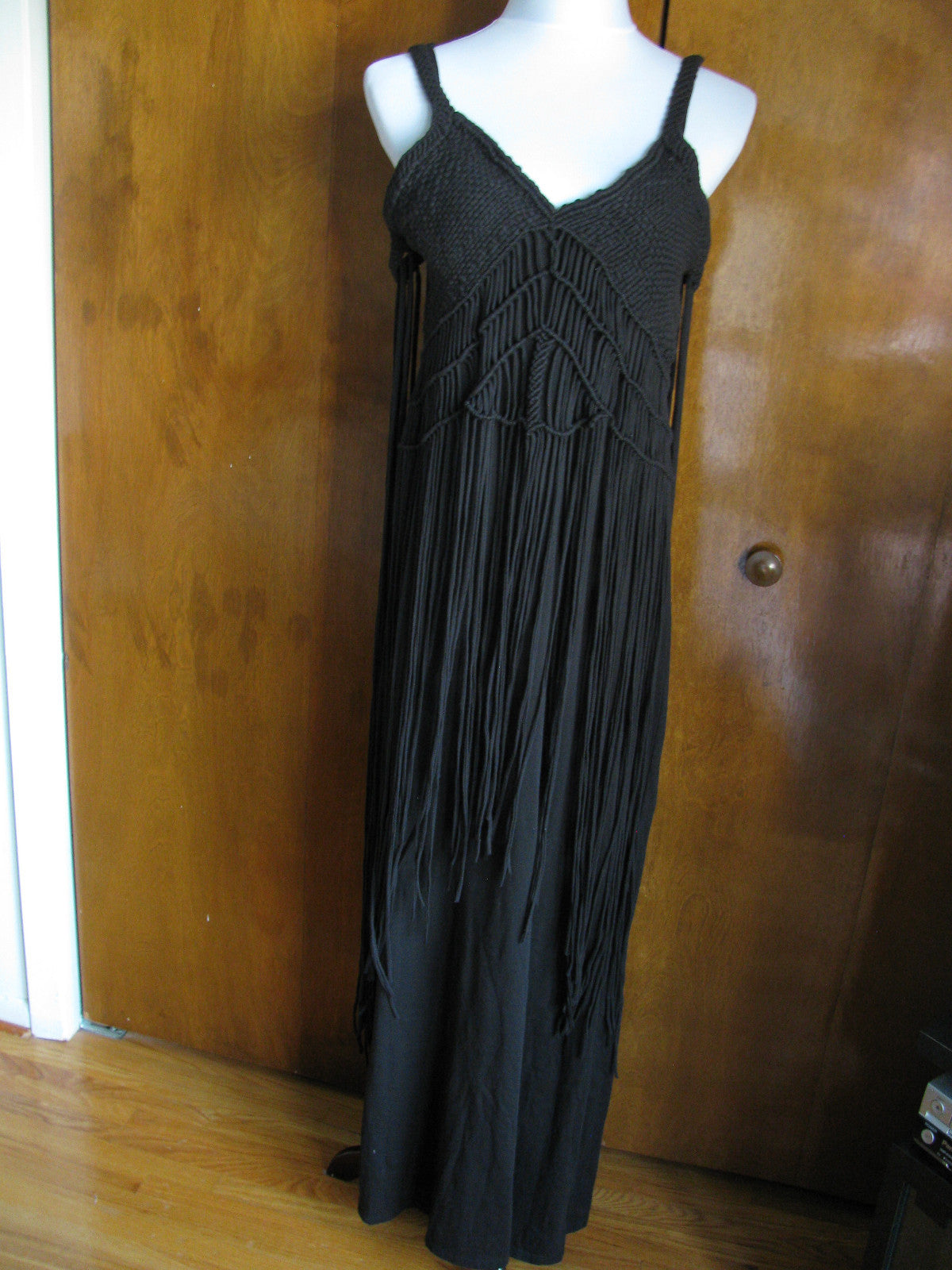 Denim & Supply women's black crafted cotton dress New