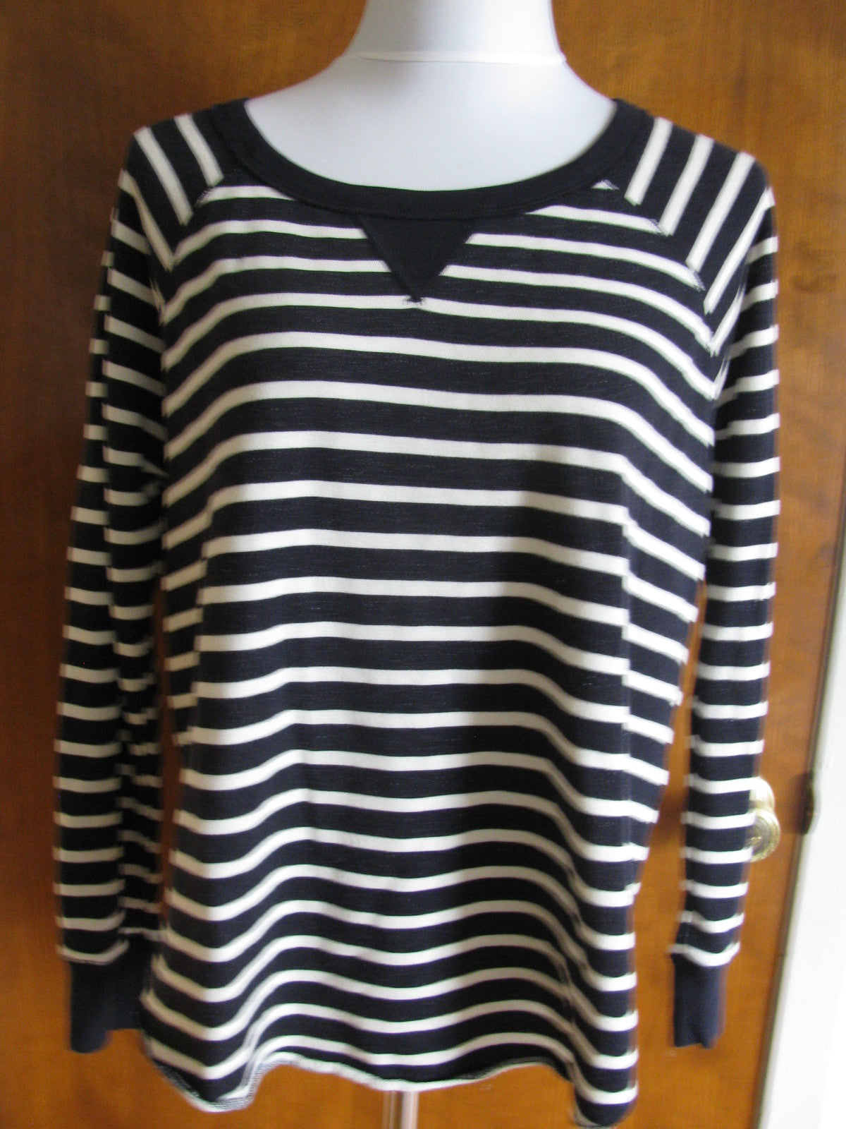 Denim & Supply Ralph Lauren women's black white cotton pullover Medium NWT