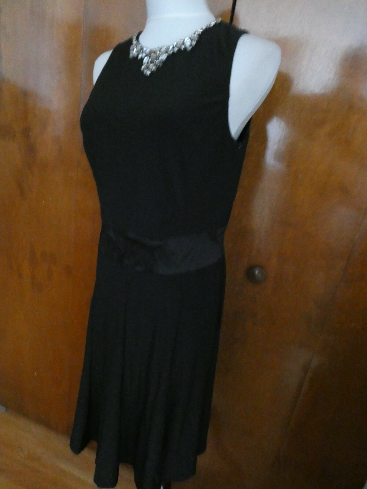 Ralph Lauren women’s black elegant neck Jersey evening dress