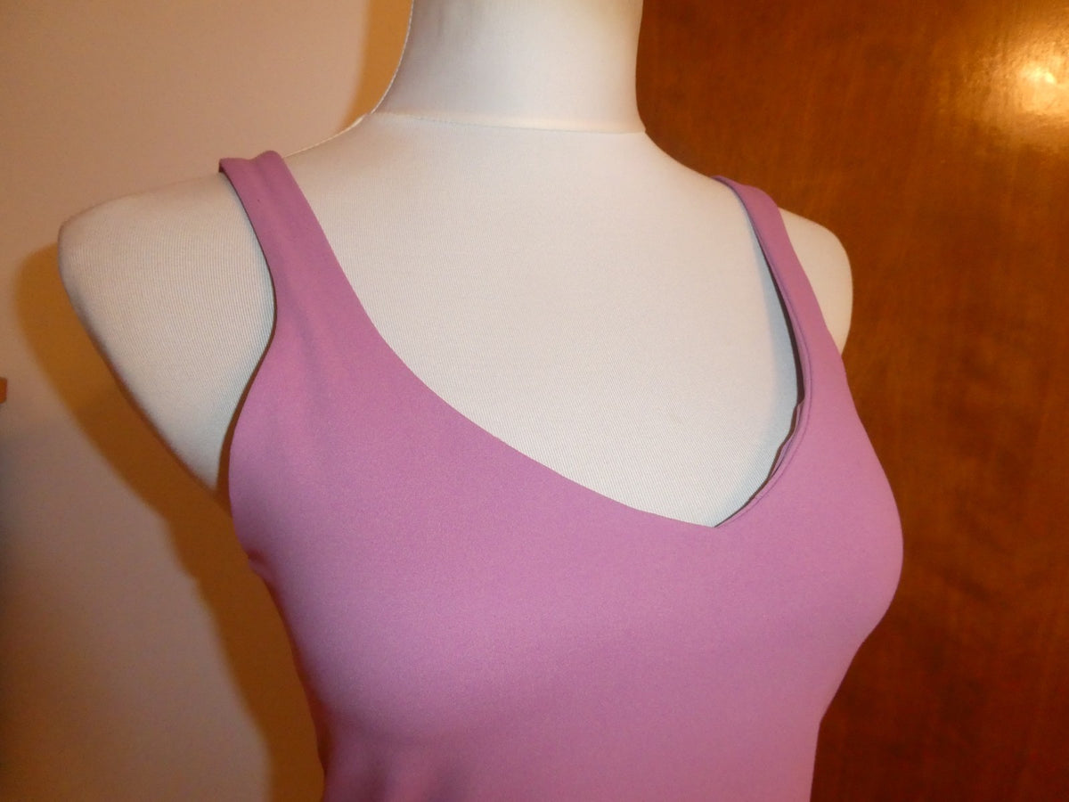 Lululemon Women Pink Align Bodysuit with Build-in Bra Sz 10 Original price $148