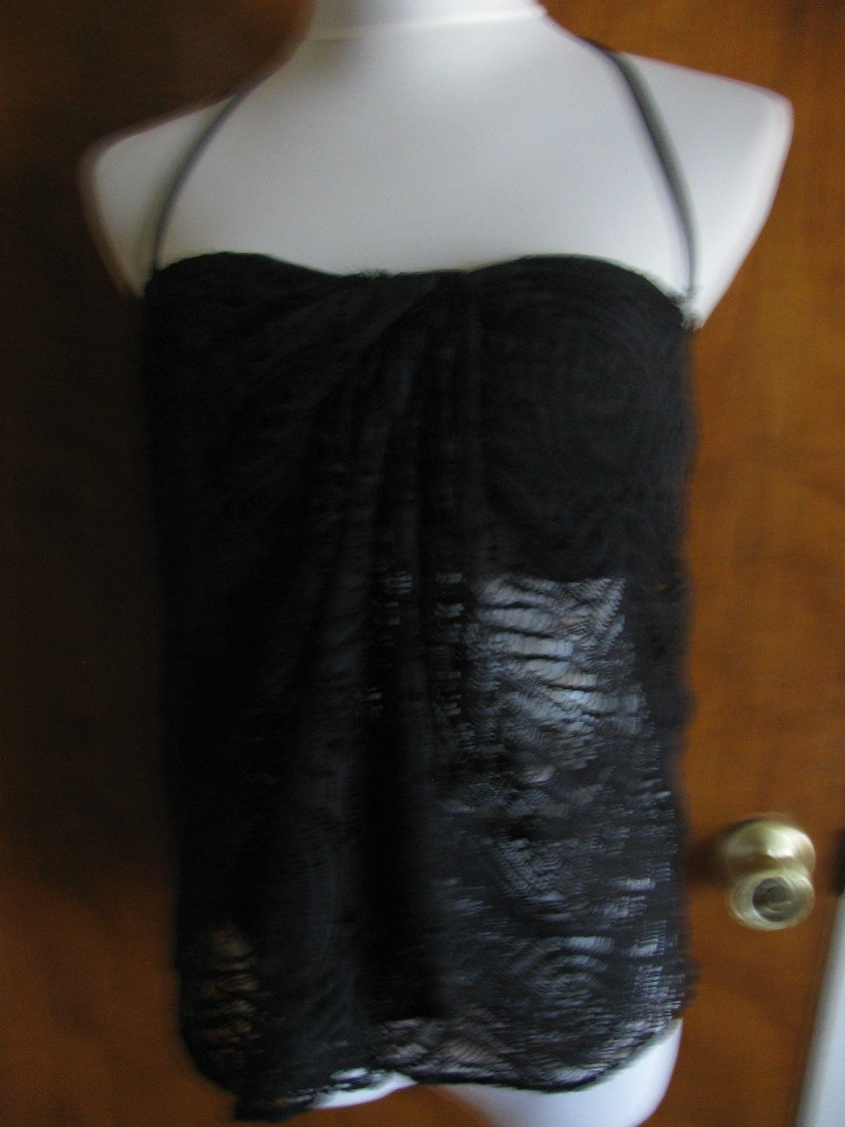 Ralph Lauren black detailed bedding suit top size 12 NWT