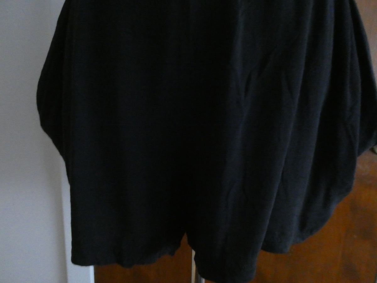 Free People Women Black Oversized Pocket Shorts Large Boho Lounge Pull On NWT