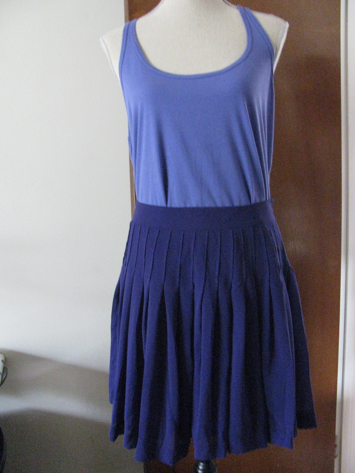 Gap women's purple lined pleated skirt New