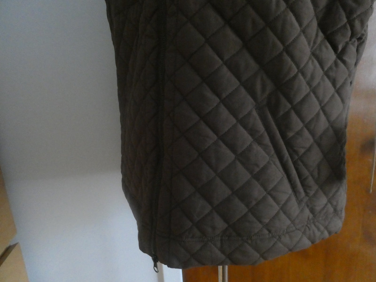 CARIBBEAN JOE Women Hazelnut Brown Vest 70% Cotton Size 1XL $54
