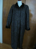Adarcrea Petro Diez Women Shearling Sheepskin Fur Full Length Coat Sz38 US Sz 8
