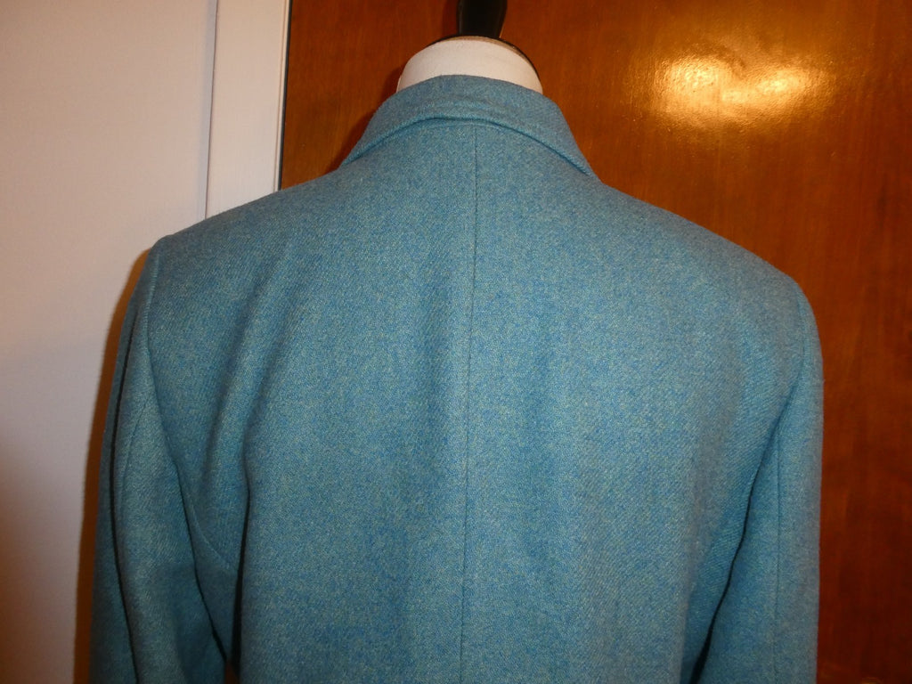 Talbots Women’s Blazer Size 8 Teal Wool Blend Career Business Jacket Lined