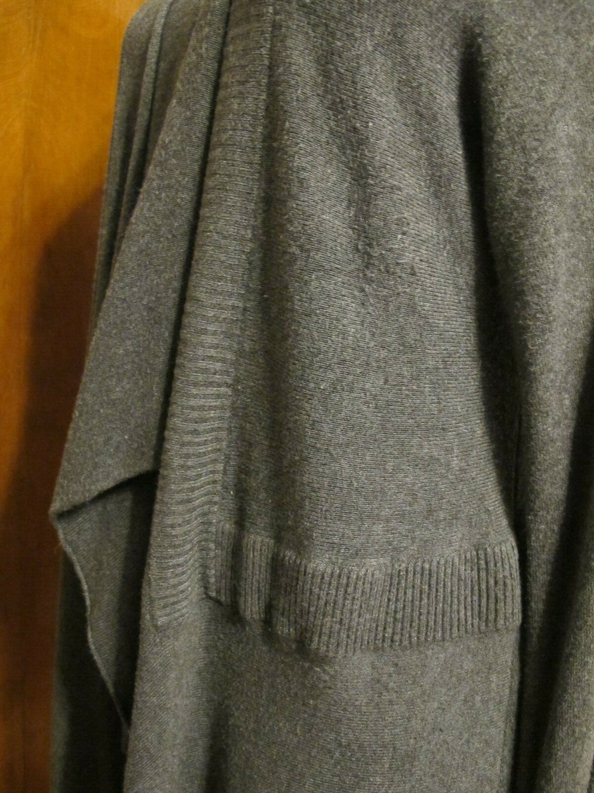Eileen Fisher Women's Gray Long Cardigan Large 