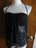 Ralph Lauren black detailed bedding suit top size 12 NWT