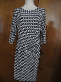 Ralph Lauren women's navy white detailed evening new dress Size 16