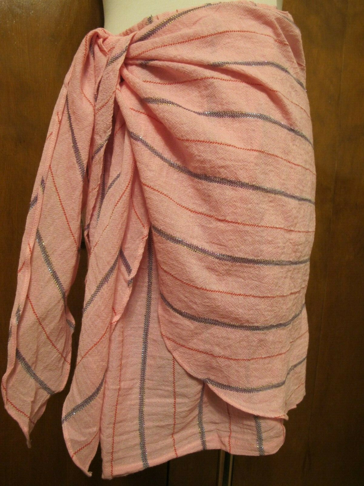 Anthropologie Holding Horses Tie-Front Mini Cotton Metallic Soft Skirt-XS,M,L