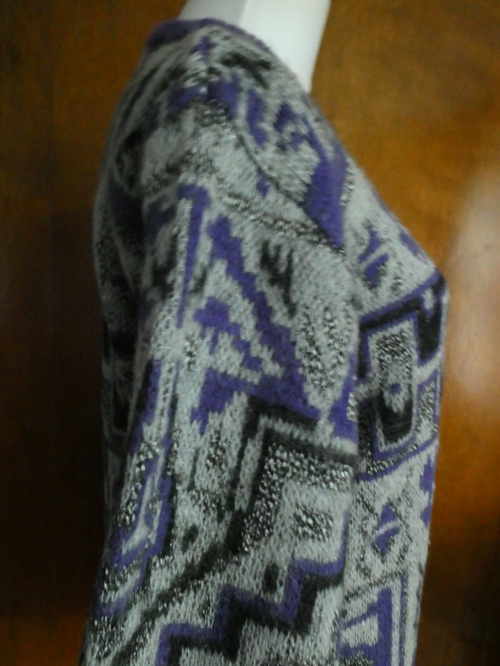 Vintage Wool Blend Sweater/Cardigan Ladies Fashion S.K.V.J. Medium
