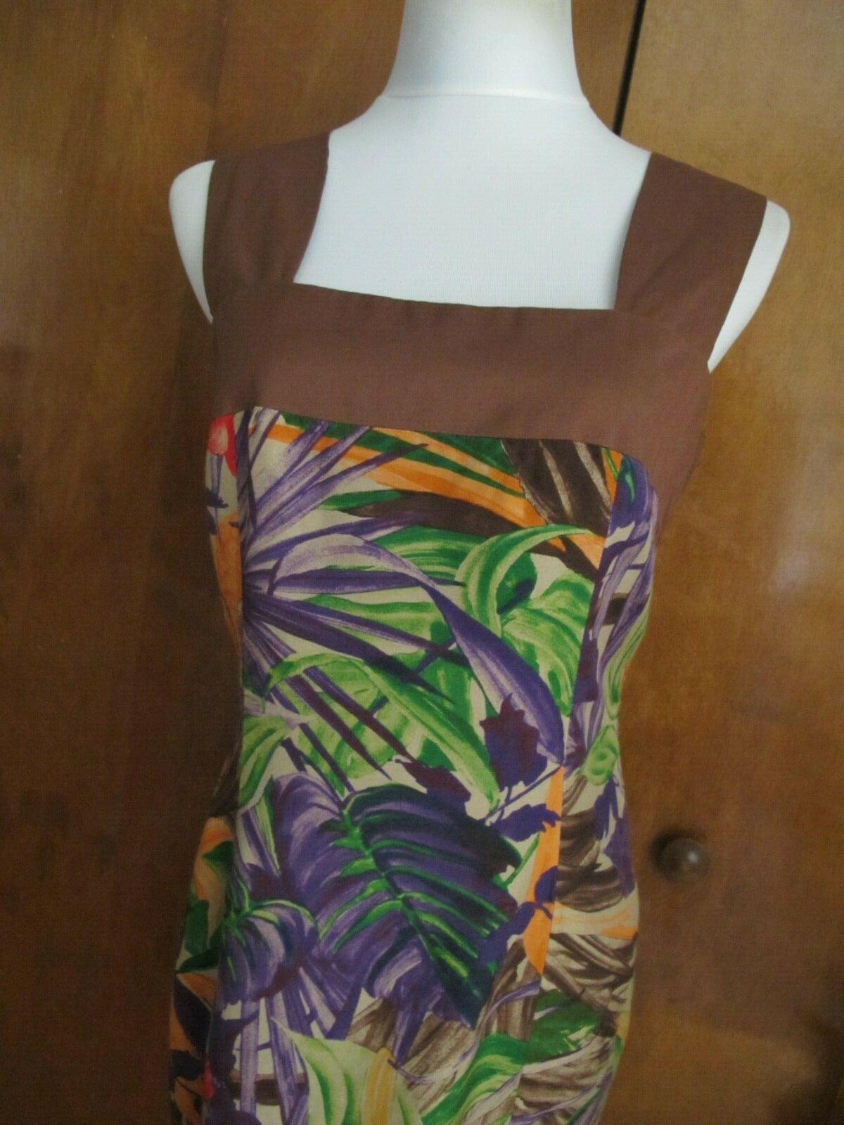 Women's multicolor rayon dress size 10 from Italy