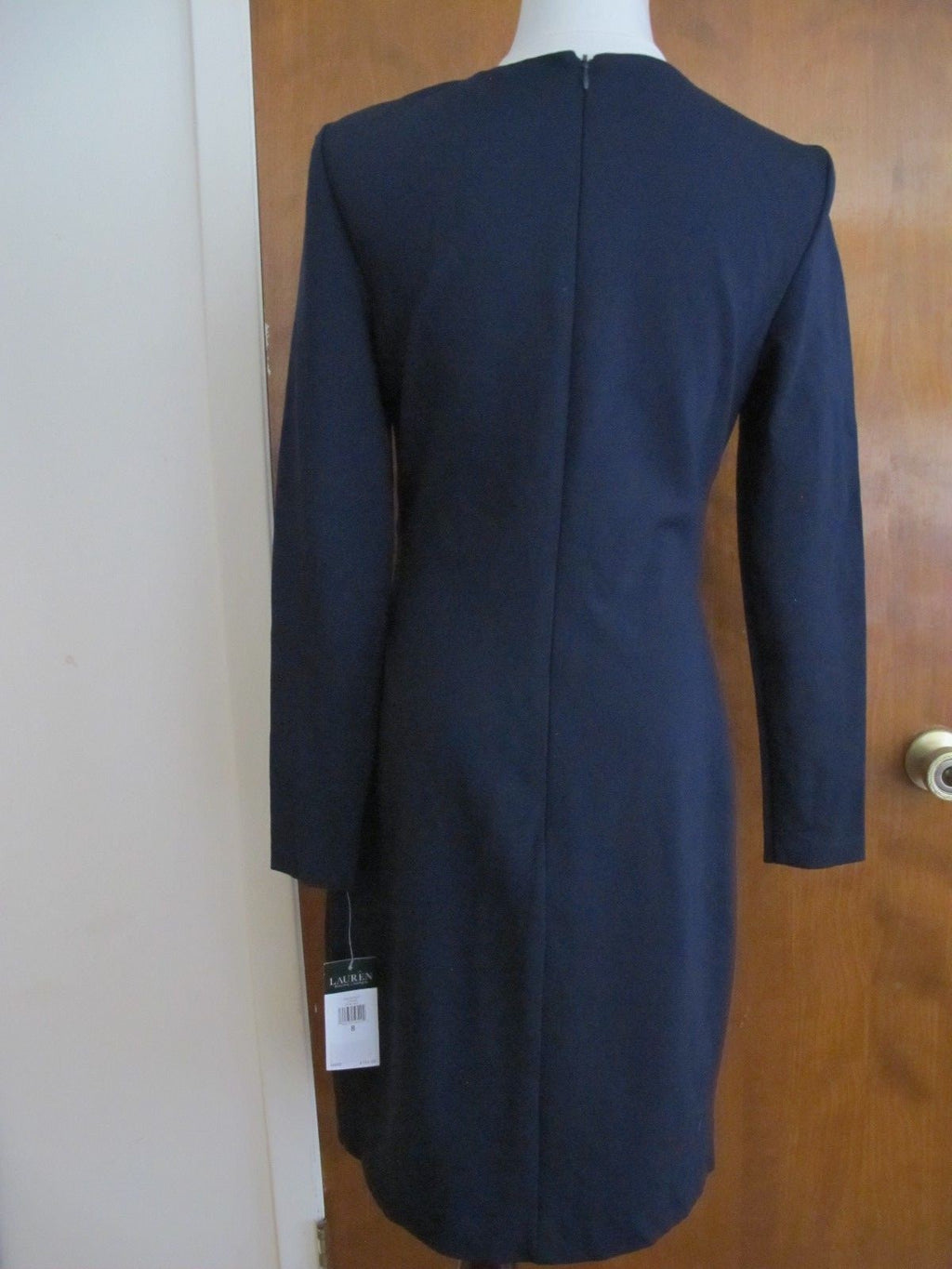 Ralph Lauren women's royal navy lined stylish fitted New dress 