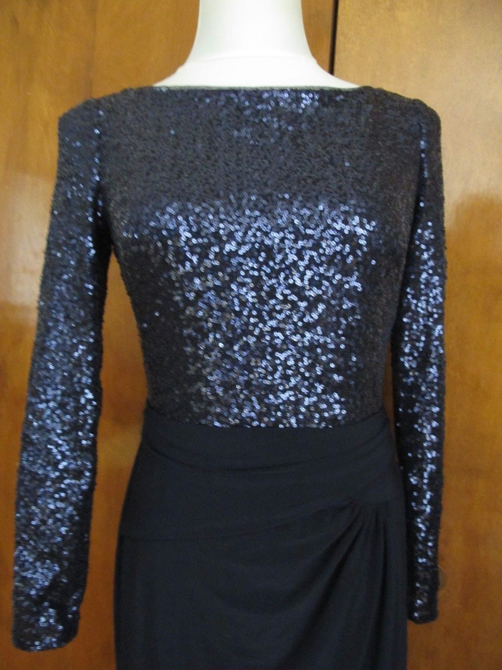 Ralph Lauren women's navy sequin sparked evening dress