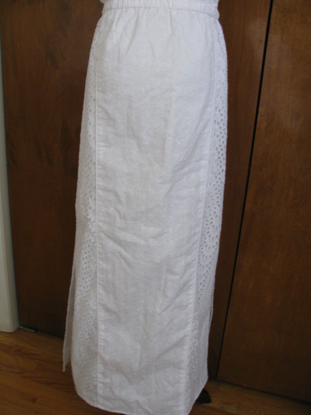 Michael Kors Women's White Lightweight Lined Maxi Dress PS 