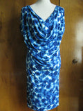 Gap Women's Bright Blue Print Dress XSmall