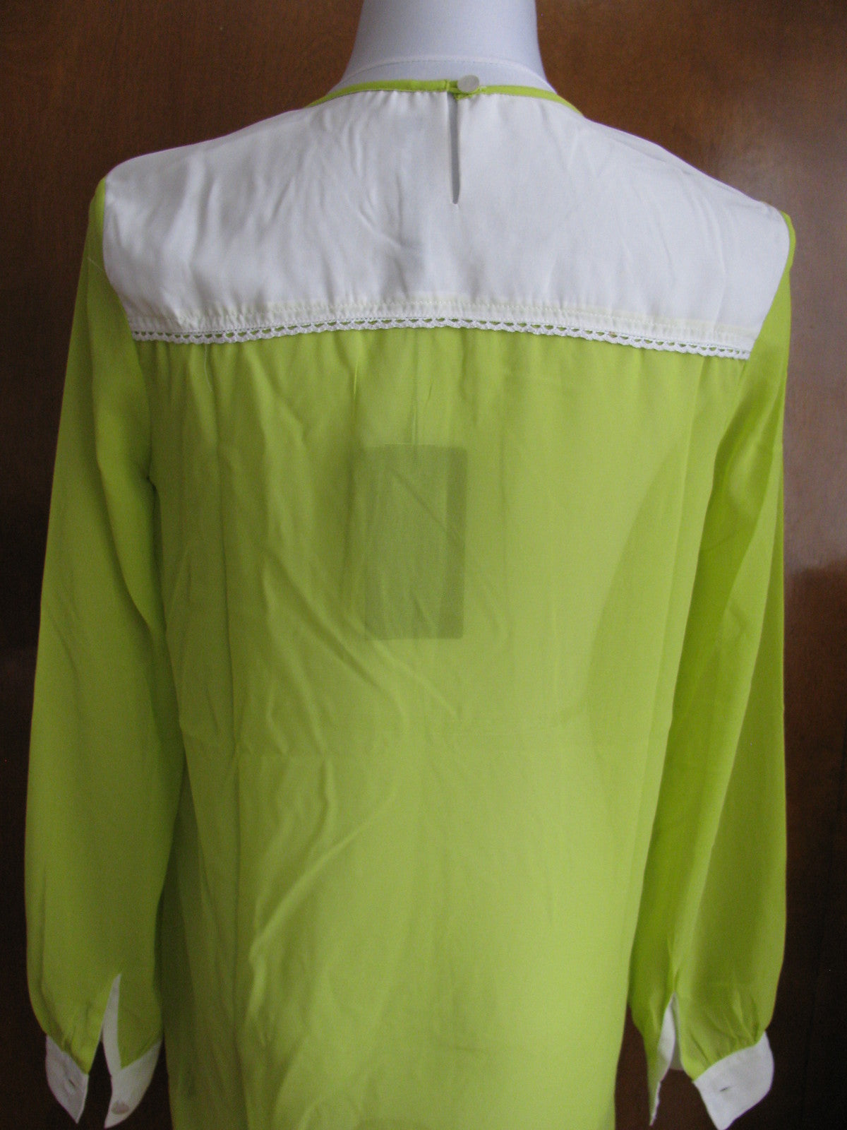Walter Baker Evan women’s white lime tunic dress XSmall New