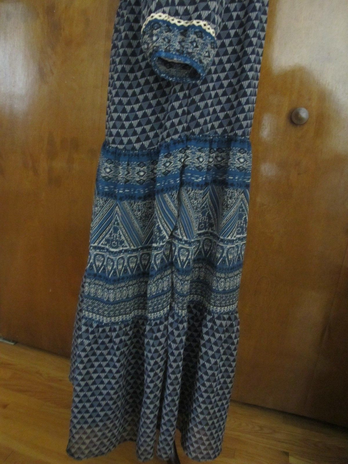 Anthropologie Floreal women's maxi multi-color evening dress 10