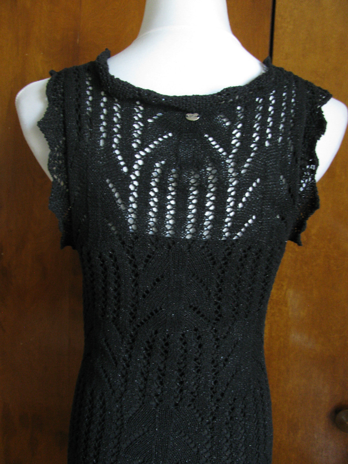 Guess women’s jet black pointtele dress New