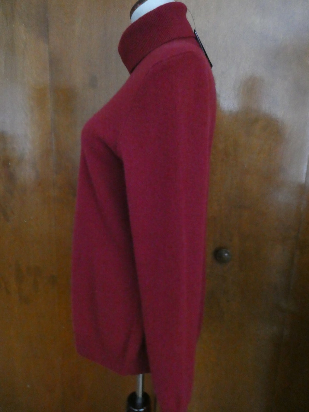 By Bloomingdale's Women's Rust 100% 2-PLY Cashmere Turtleneck Sweater XL
