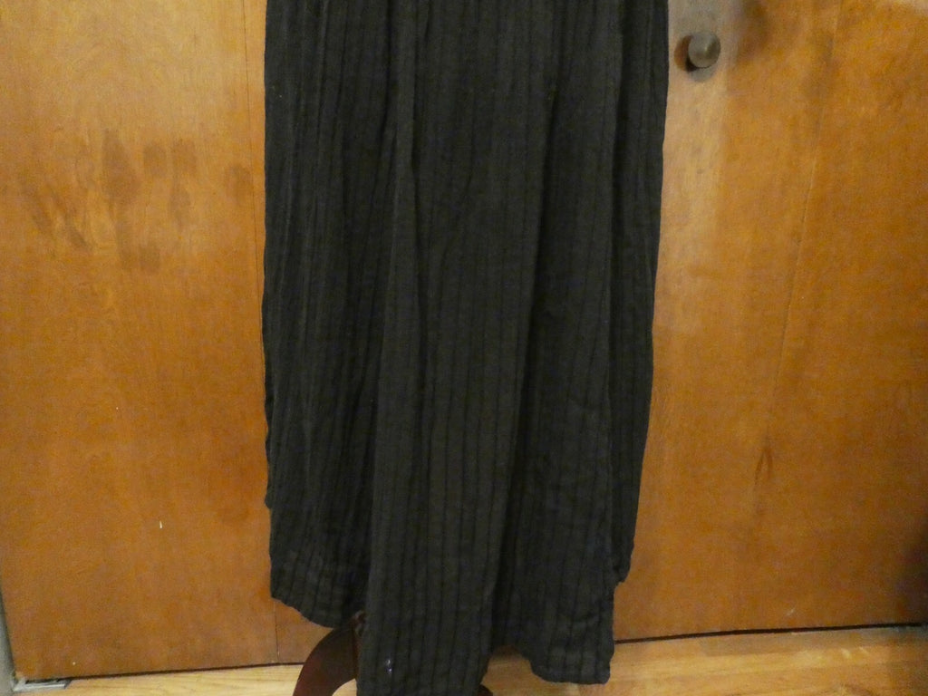 Free People Women’s Asymmetric Black Embroidered Soft Cotton Dress Small 