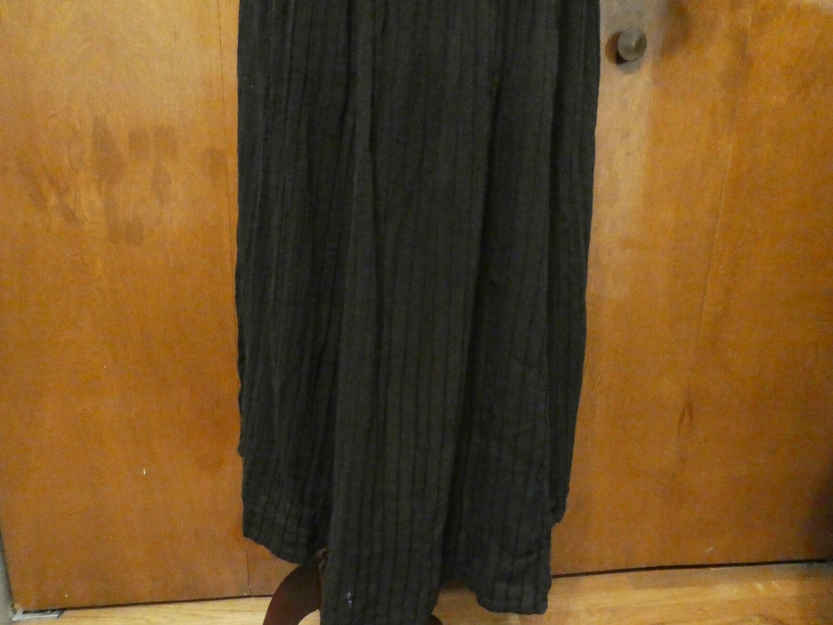 Free People Women’s Asymmetric Black Embroidered Soft Cotton Dress Small 