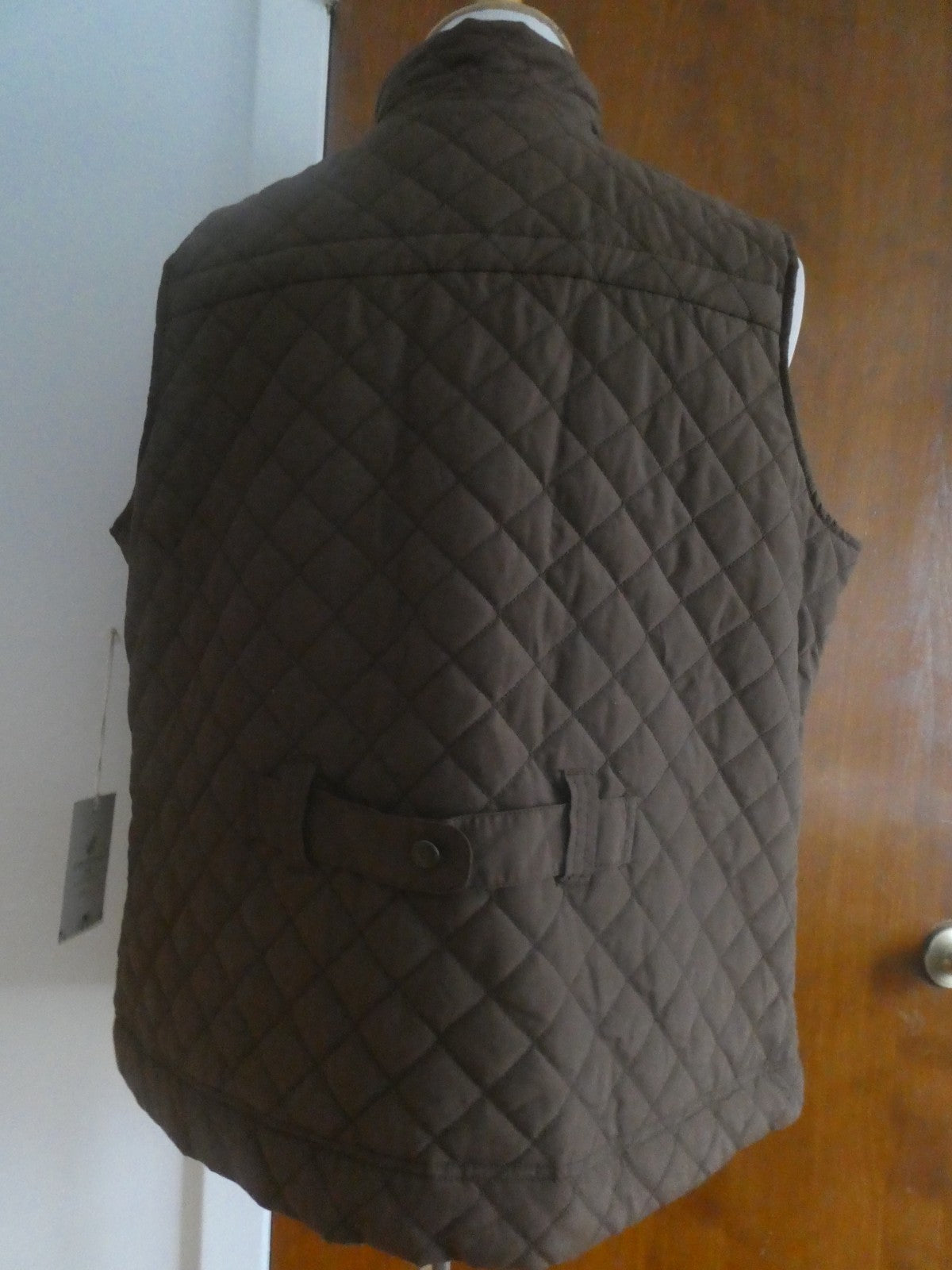 CARIBBEAN JOE Women Hazelnut Brown Vest 70% Cotton Size 1XL $54