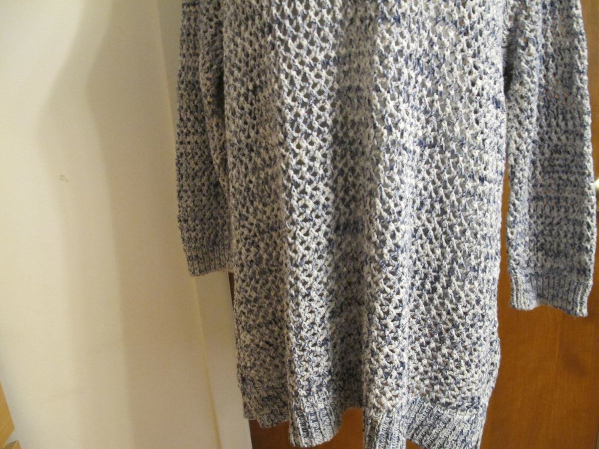 Two By Vince Camuto Women’s Gray Loose Knit  Cotton Sweater Xlarge 