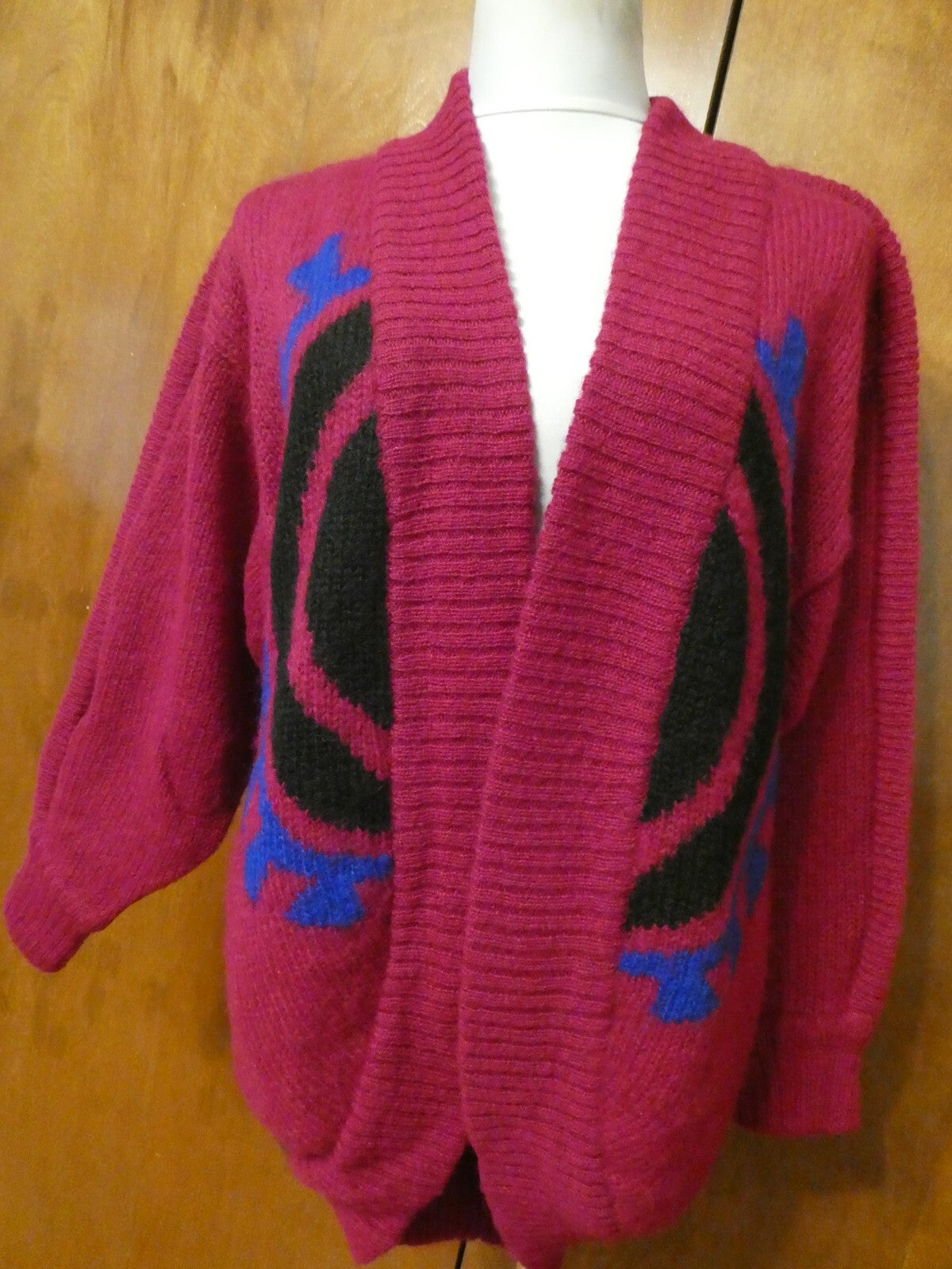 Vintage Mohair Wool Open Front Sweater/Coat Raffine by Chori For S.K.V.T. 44/46