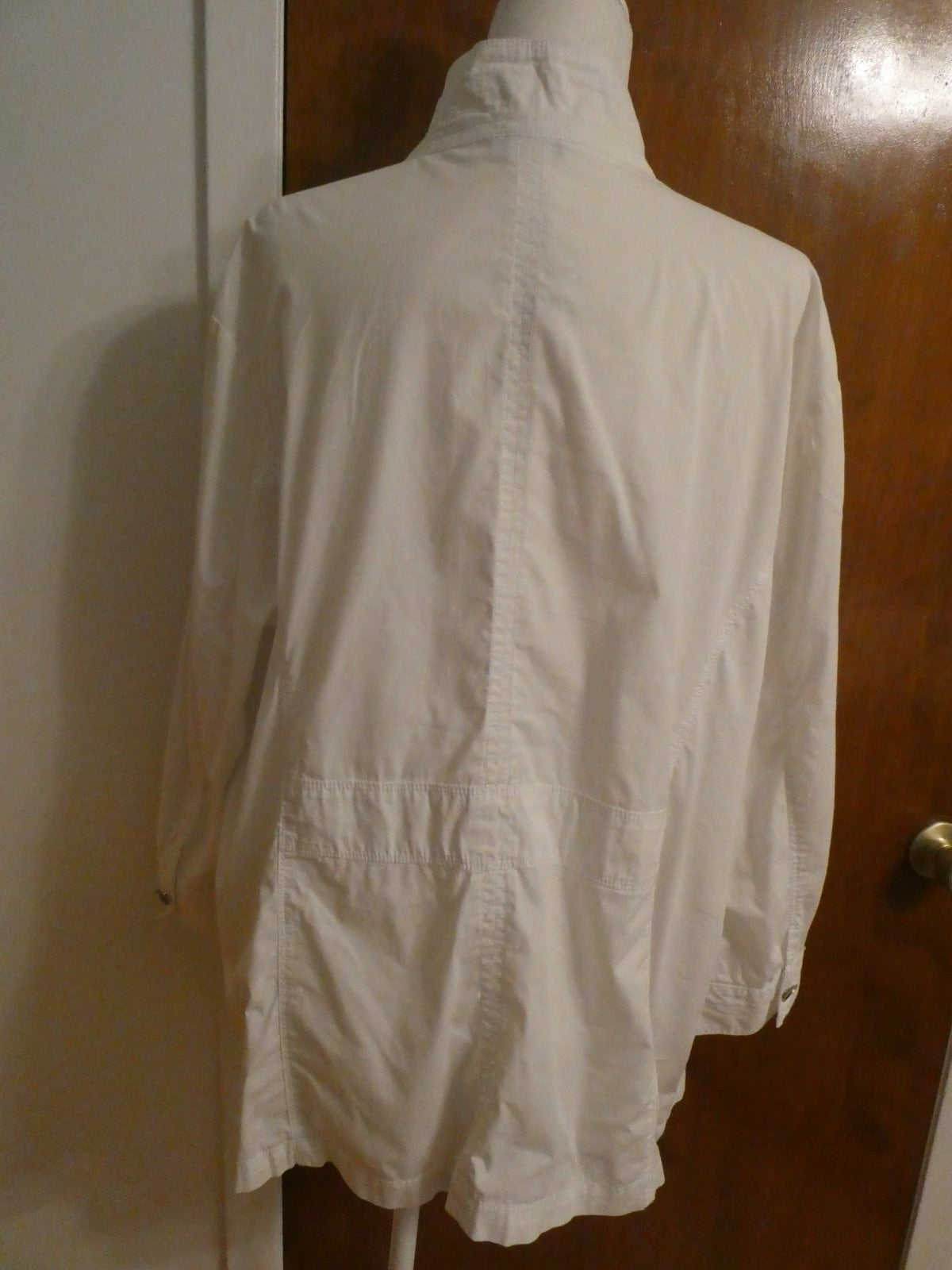 NWT Charter Club Womens Long Sleeves Jacket With Belt White Size 1X