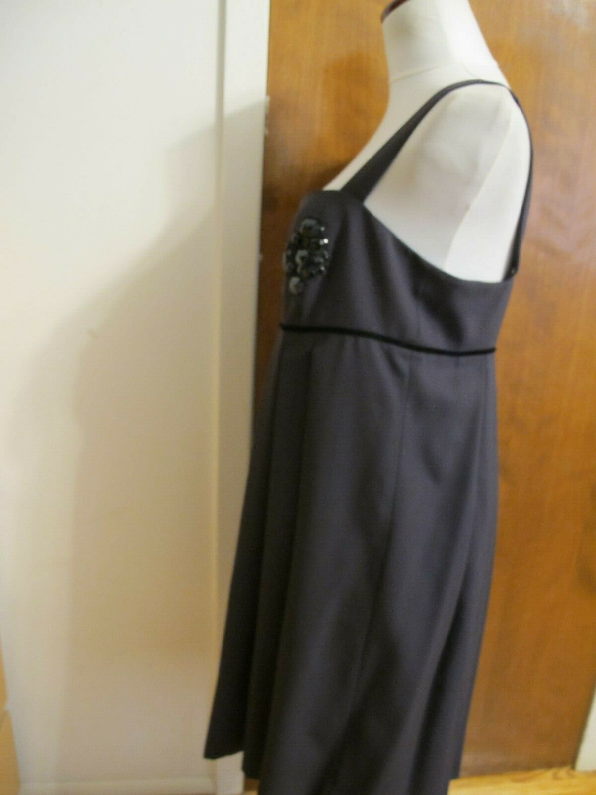 Tahari Arthur S.Levine women's eggplant overalls inspired evening dress size 10