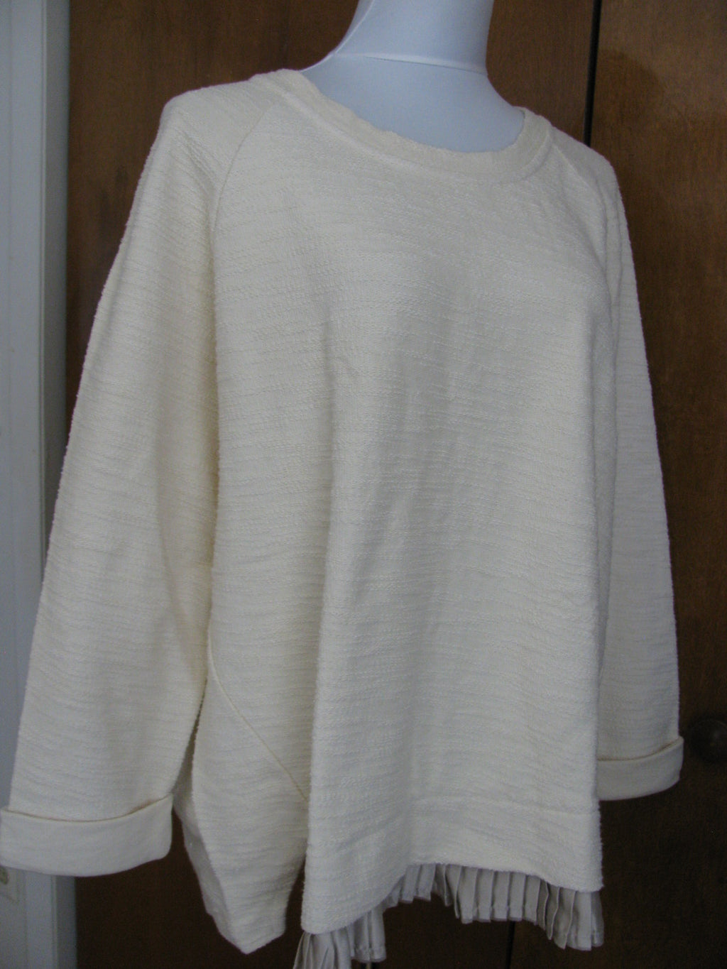 Anthropologie undiscovered eye womens ivory sweater M