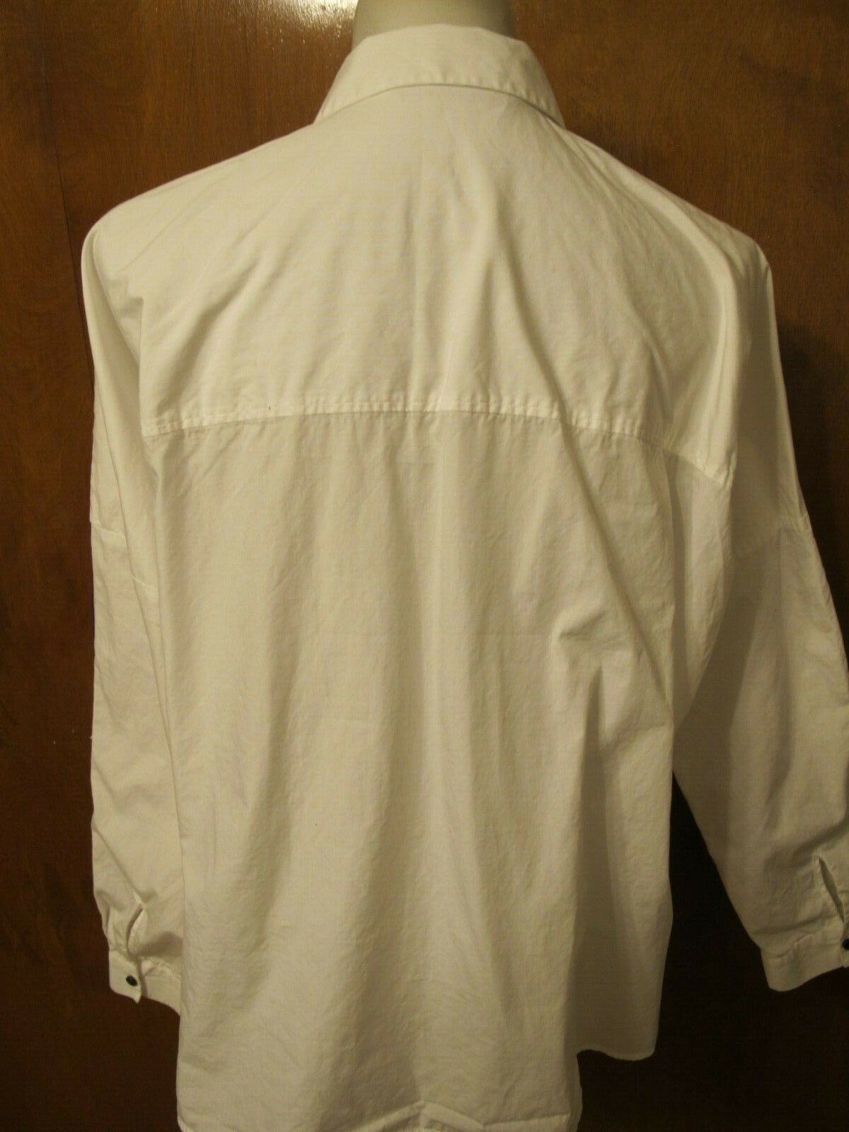 Zara Basic Collection women's white blouse top long sleeves Medium pre owned 